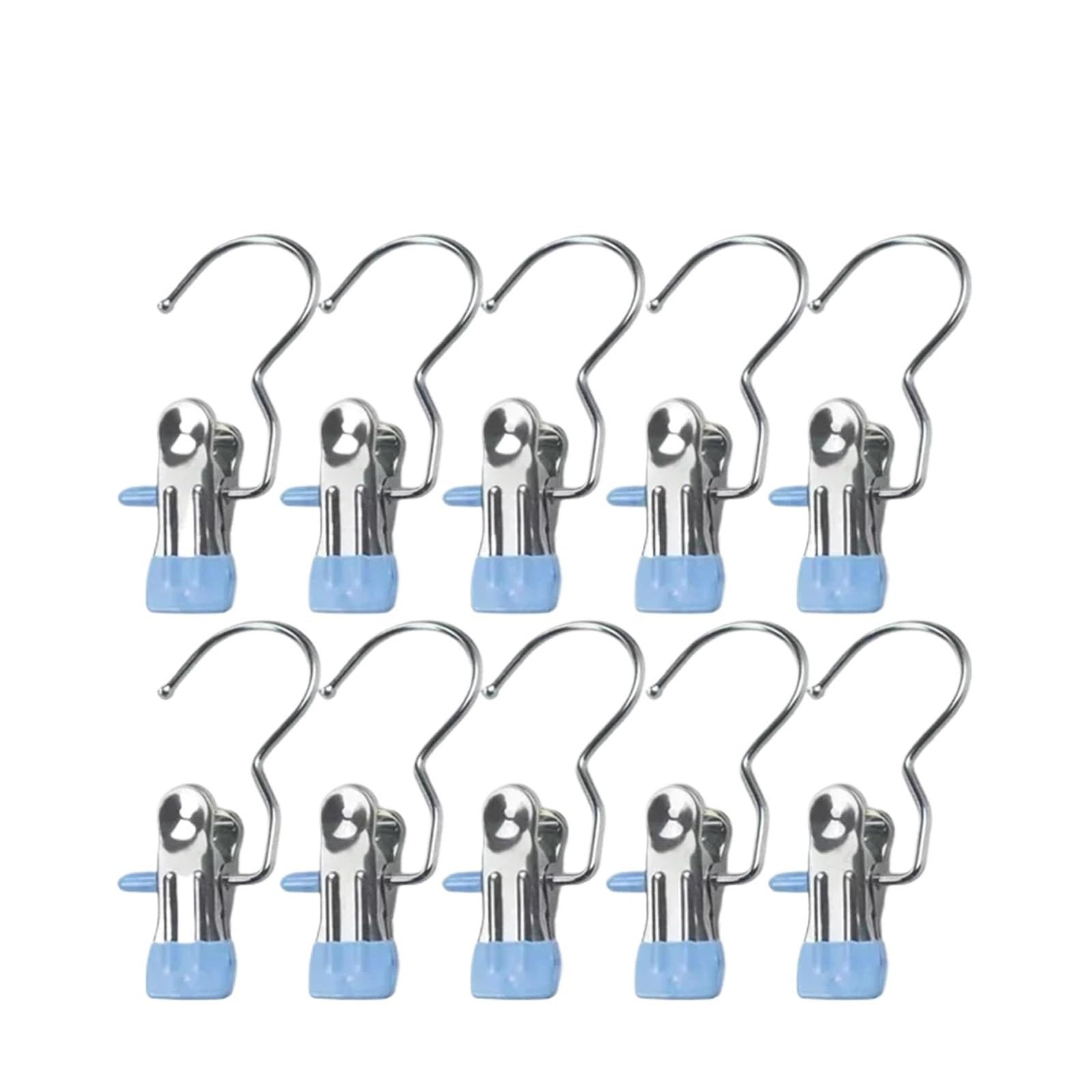 Clothes Pegs 10pcs Laundry Hooks Clothes Pins and Hanging Clips Heavy Duty Clothespins and Hangers Hook Boot Hangers Organizer