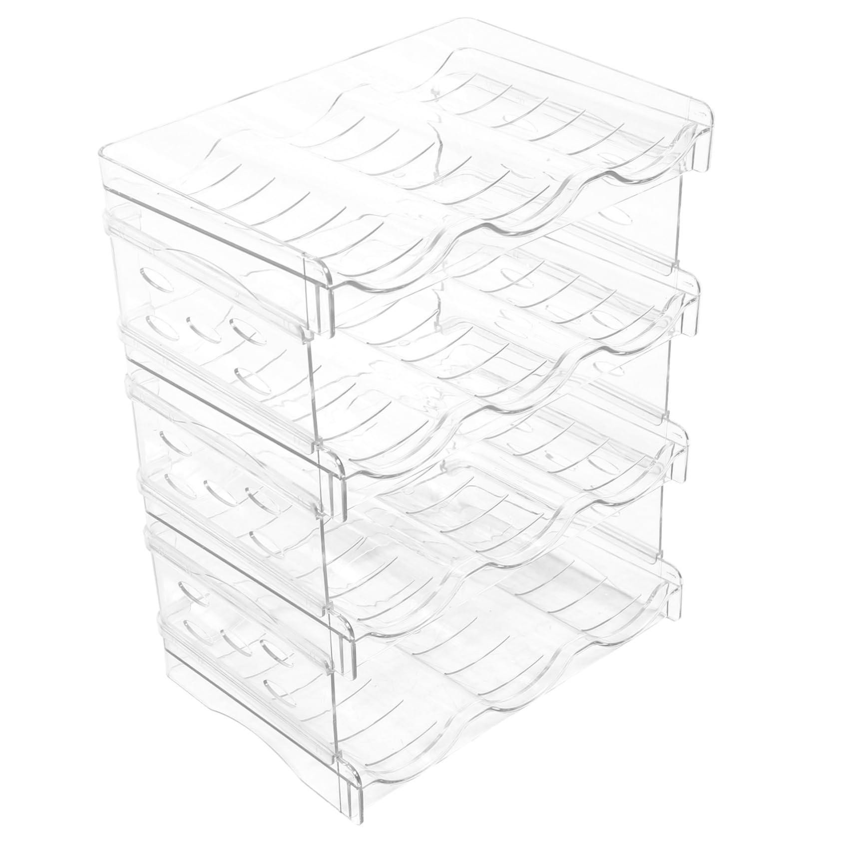 FONDOTIN Bottle Organizer Storage Water Bottle Holder Pantry Refrigerator Storage Bins