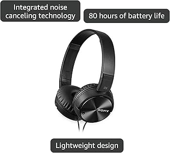 Amazon.com: Sony MDRZX110NC Noise Canceling On Ear Headphones