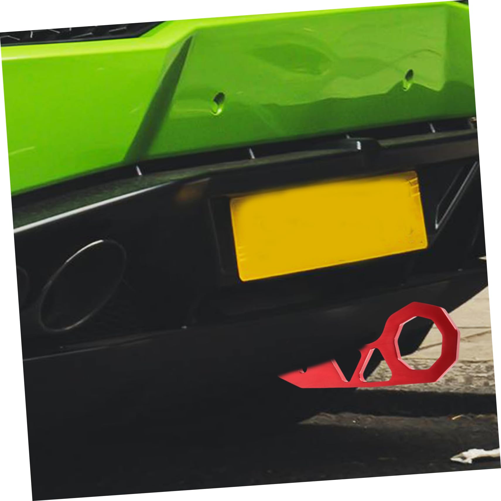Zerodeko Auto Abschlepphaken aus Aluminiumlegierung Heck Abschlepphaken für Pkw und Rennwagen Einfache Montage Erhöhte Festigkeit