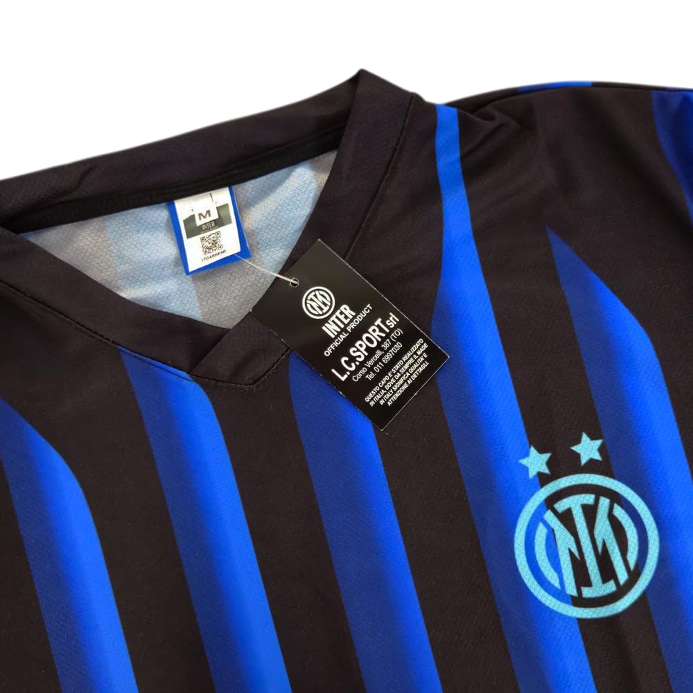 Inter Inter Milan Replica Maglia Home Kit Unisex - Bambini e Ragazzi (Pacco da 1)