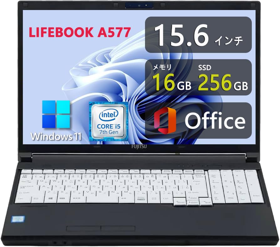 SSD480GB/ 高性能Core i5-7500/16GB/富士通 D587