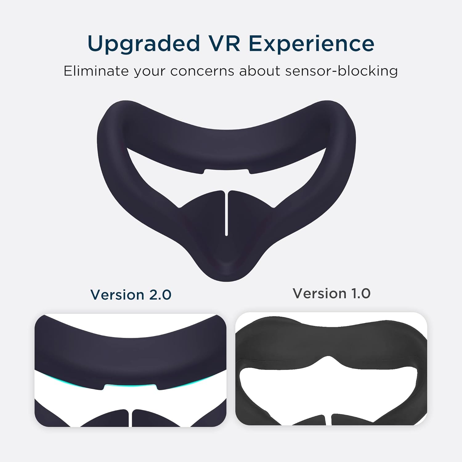 KIWI design Head Strap Accessories and Silicone Face Cover Pad with Lens Protector : Video Games