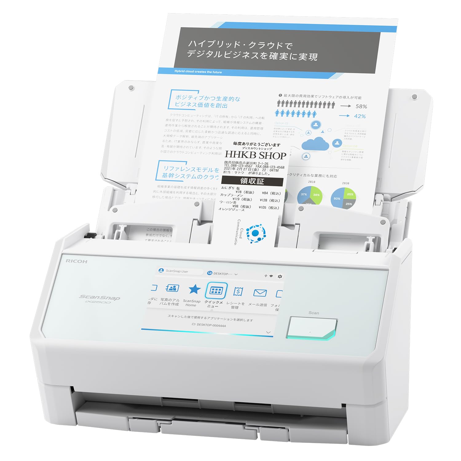 Amazon | リコー PFU ドキュメントスキャナー ScanSnap iX2500 (高速毎