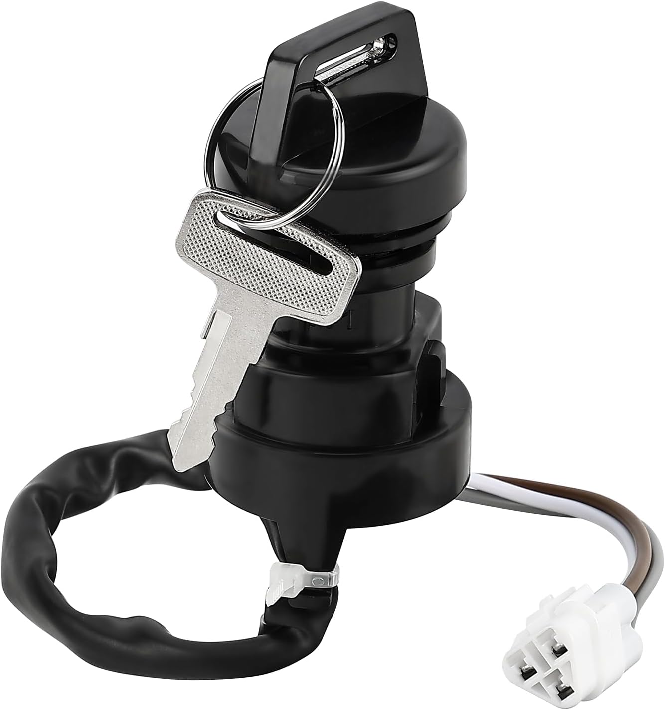 JAVIK Ignition Key Switch Fit for Kawasaki KFX700 2004-2011 Prairie 650 700 2002-2003 Brute Force 650 4x4 KVF650 2005-2013, OEM# 27005-1267 27005-1230