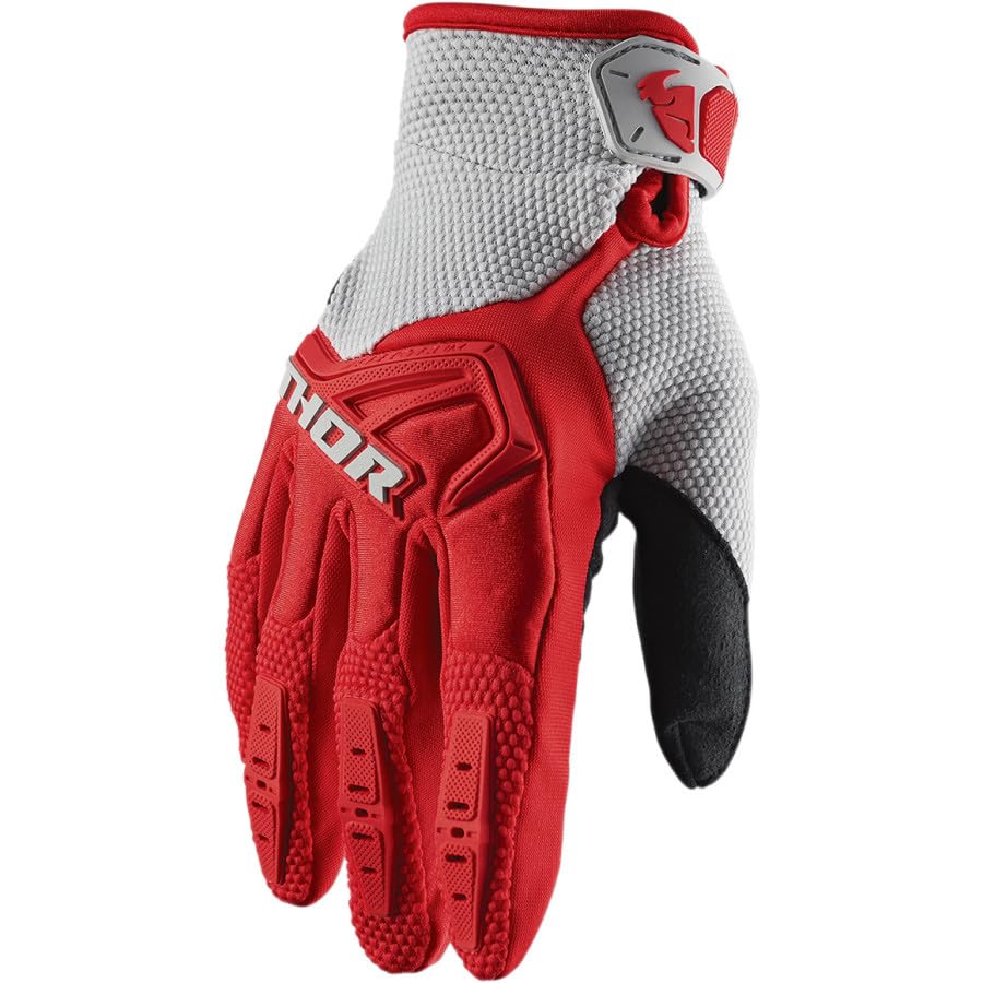 Gants cross enfant THOR Spectrum gant motocross enfant rouge gris