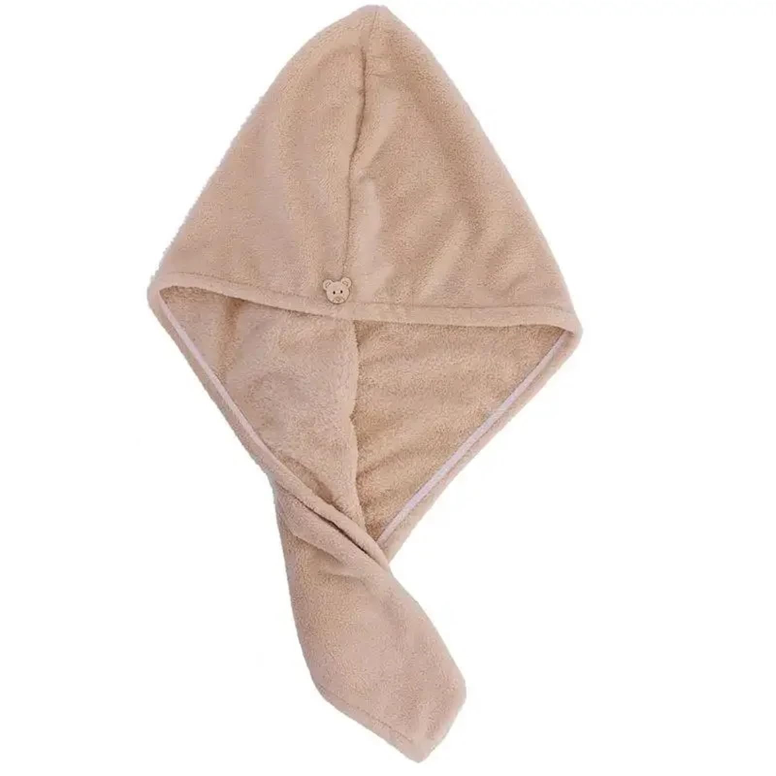 Schnelltrocknendes Haarturban Schnell trocknendes Haarhandtuch, Damen-Haartrocknungshut, Mütze, Badehut, Mikrofaser, solide Handtuchkappe, Superabsorption, Turban-Haartrockenkappe(Coffee,30PCS)