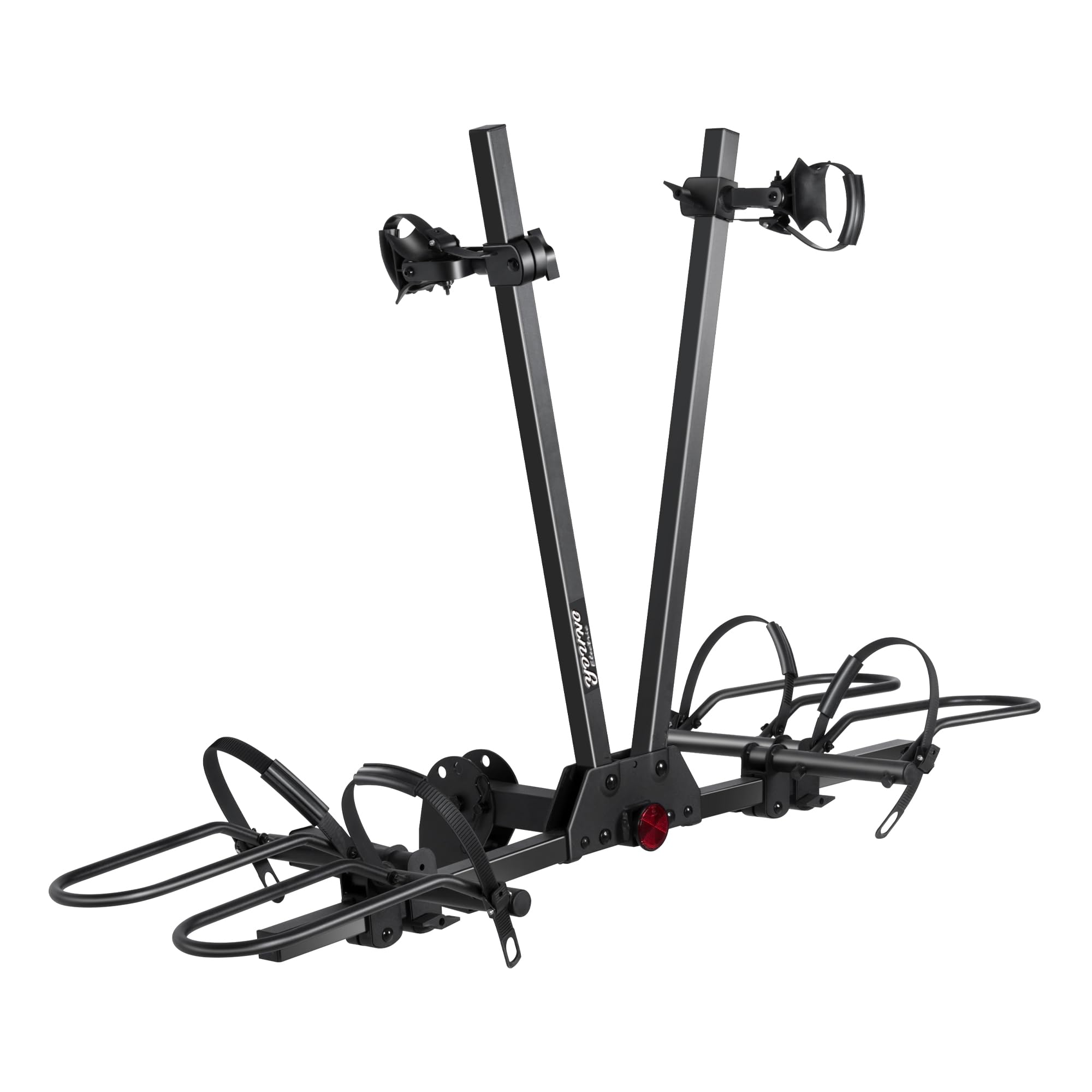 Young Hitch Mounted 2-Bike Rack with Two Posts for Standard, Mountain, Fat Tire Bikes, fit Car, SUV, Van, RV, Trailer, 200 lbs. Capacity
