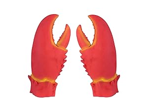 Valentoria Funny Lobster Crab Claws Gloves Hand, White Elephant Gag Gift, Cospaly...