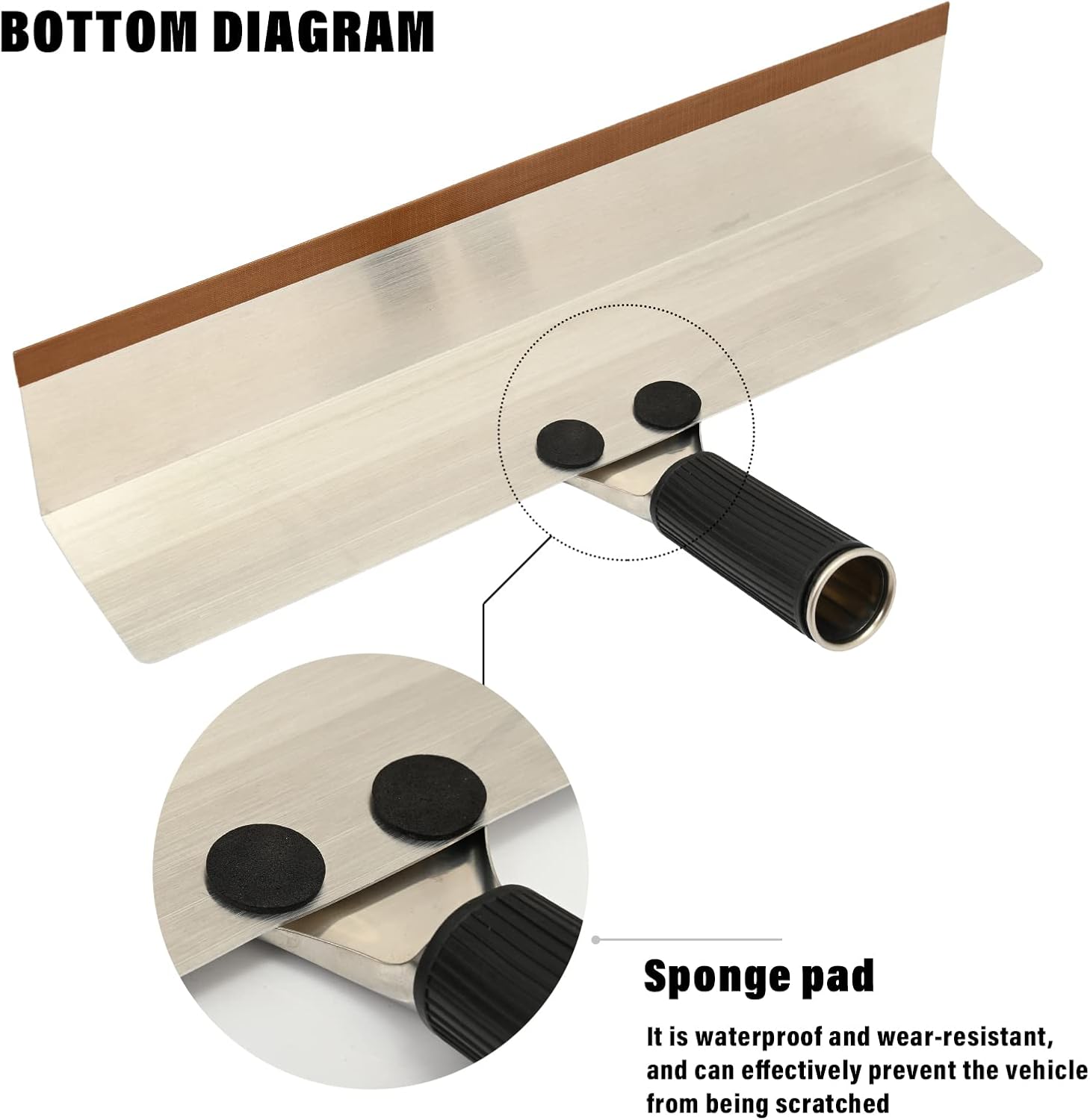 EHDIS Window Tinting Tool Speed Loader Tint Film Install Tool Top and Bottom Loading of Film Speed Loader Handled Squeegee for Car Wrapping,Vinyl Wrap Installation