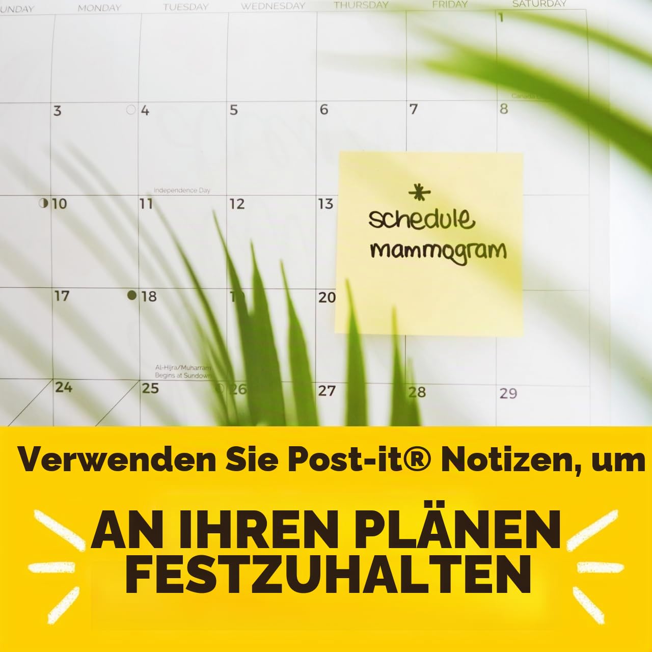 Post-it Pop-Up-Notizspender, schwarzer Boden, transparente Oberseite, 50 Blatt 7,6 x 7,6 cm, kanariengelb