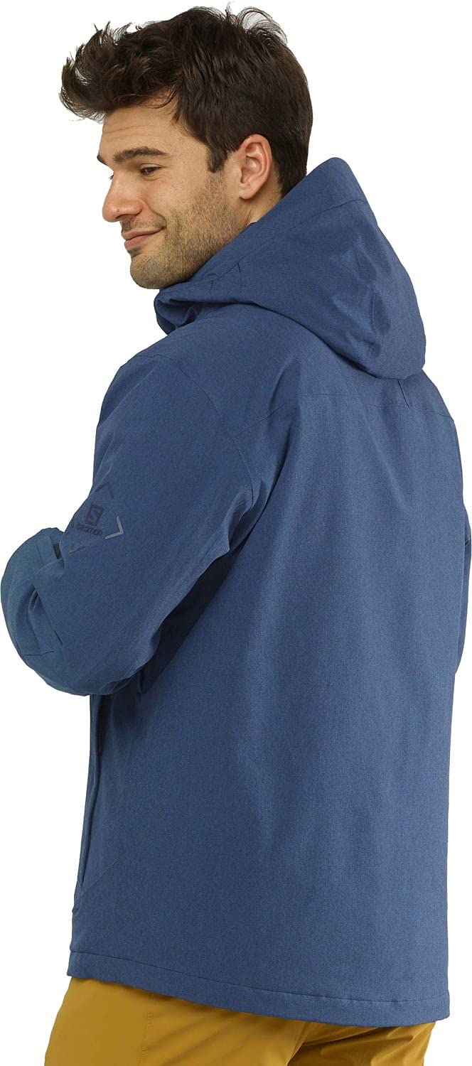 Salomon Men's Untracked Jacket, Dark Denim/Heather, Small