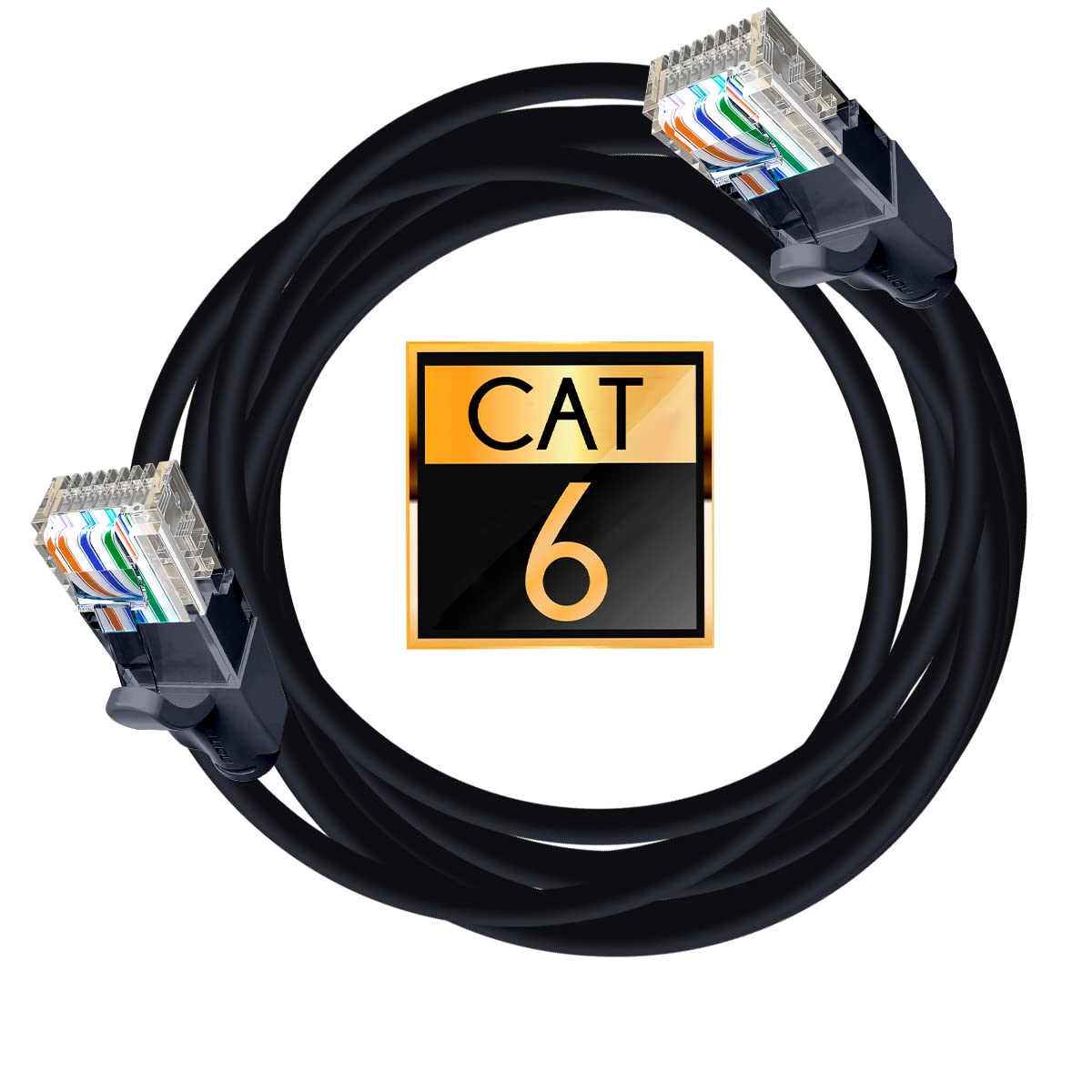 Cable de Red RJ45 UTP Vention IBEBL Cat.6/ 10m/ Negro
