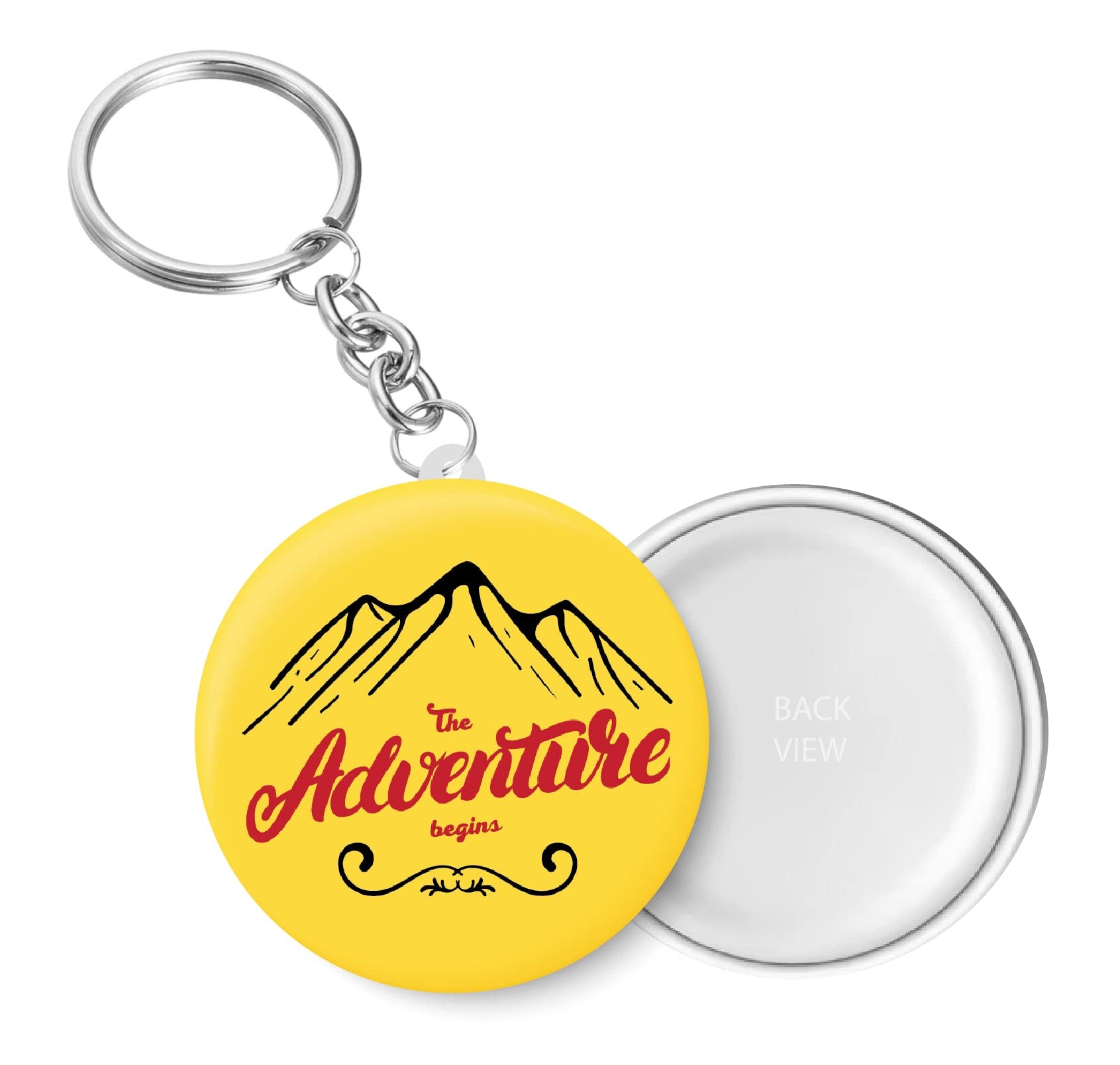 Love Adventure I The Adventure Begins I Souvenir l Travel I Key Chain (Plastic, Multicolor, 44MM)-image-26