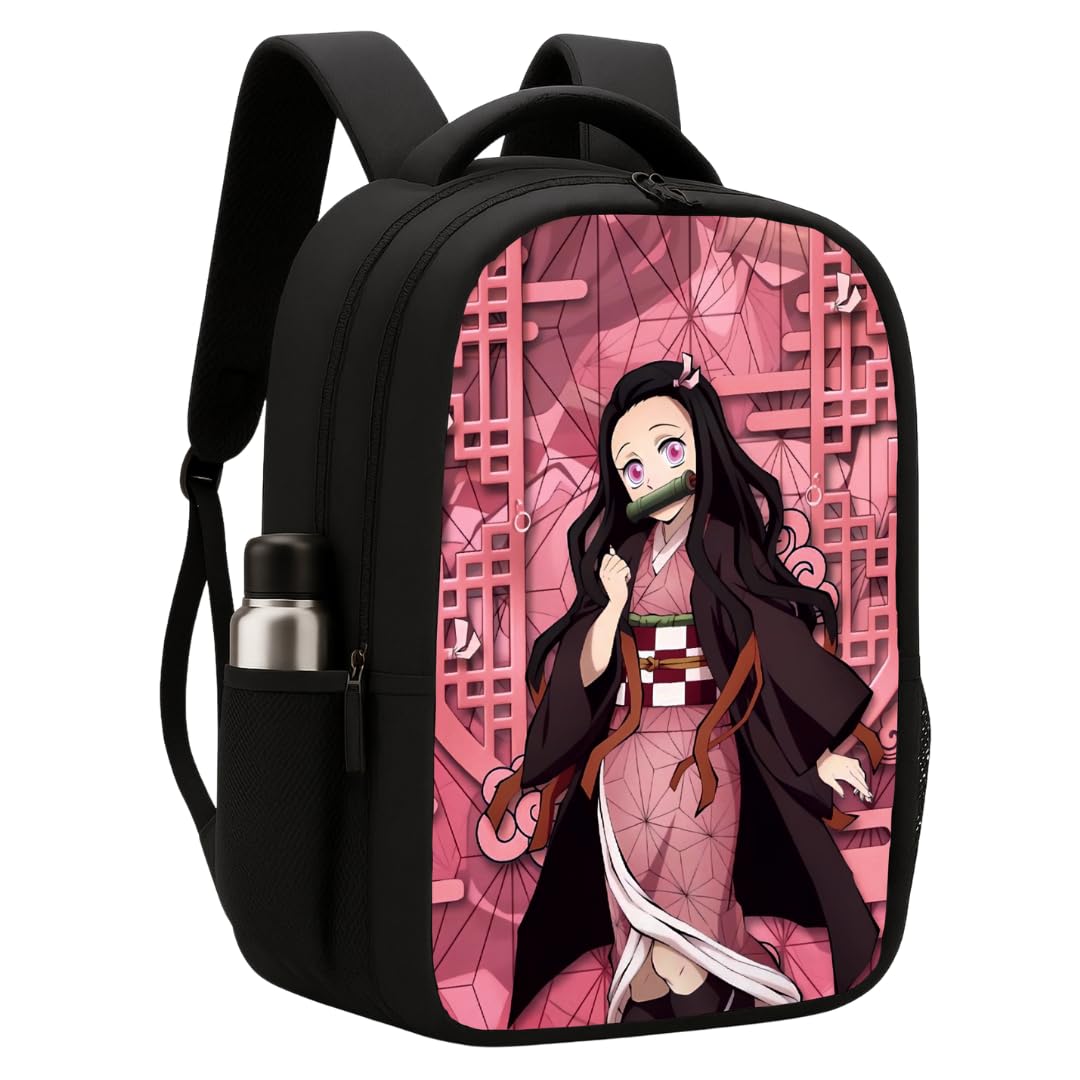 anime bagpack nezuko laptop printed backpack demon slayer anime backpack 35l | demon slayer backpack printed bags anime printed backpack,school bags,college printed bag