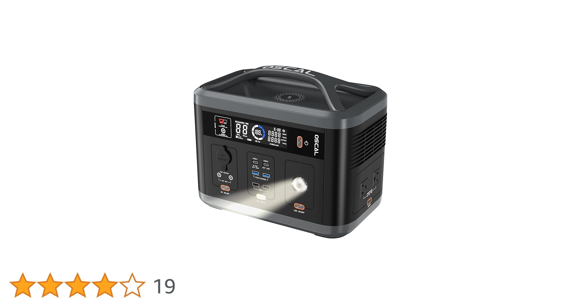 OSCALポータブル電源700Wリチウムイオンバッテリー 666Ahキャンプ Amazon.co.jp: ポータブル電源 大容量 700W OSCAL PowerMax 700 666Wh