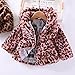 Girls Kids Winter Fleece Coat Toddler Fashion Leopard Hooded Faux Fur Jacket Baby Thicken Warm Full Zip Outerwear