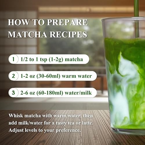 Miniatura 9 de YEDOENSIS Ceremonial Uji Matcha - Té verde japonés ceremonial Uji Matcha en polvo, vegano, sin gluten (1.41 oz)