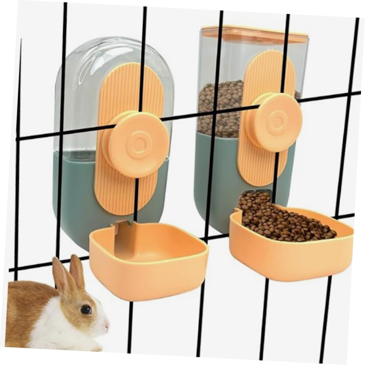 Angoily Mangiatoia Per Animali Domestici Distributore Di Cibo Sospeso Strumento Per Alimentazione Dei Conigli Adatto Gatti e Porcellini d Realizzato in Plastica Duratura