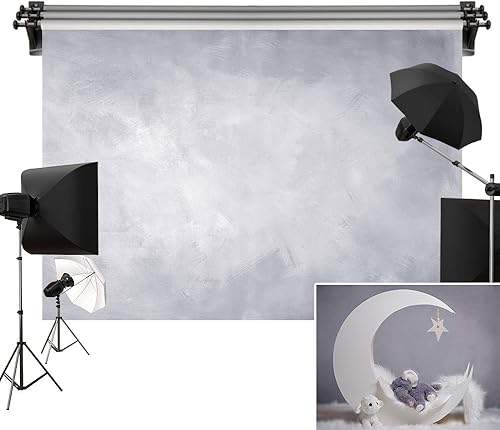 Kate 10 x 6.5 pies9.8ft (ancho) x 6.6ft (alto), fondo gris grande, fondo tintado, retro, texturizado, abstracto, accesorios de estudio de fotografía