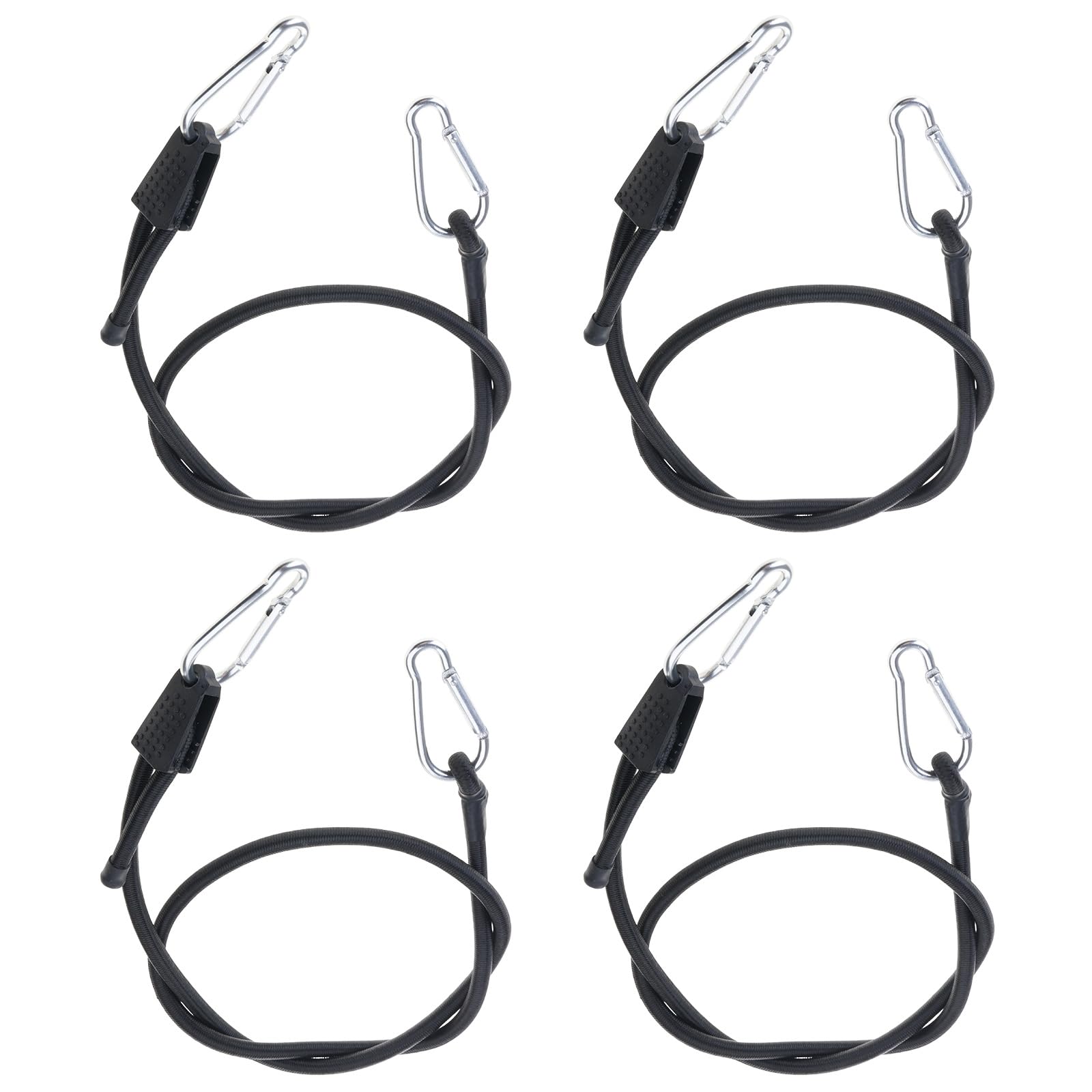 Strong Resistant Bungee Cords Adjustable Motorcycle Tie Down Straps 4pcs for Strong Outdoor Cargo Transport Elastic Motorcycle Tie Down Straps