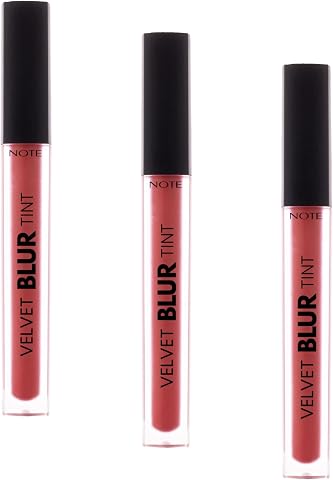 Note Cosmetics Velvet Blur Tint Kadife Bitişli Nemlendirici Mat Ruj - 04 Rust Red - Pembe (3 paketi)