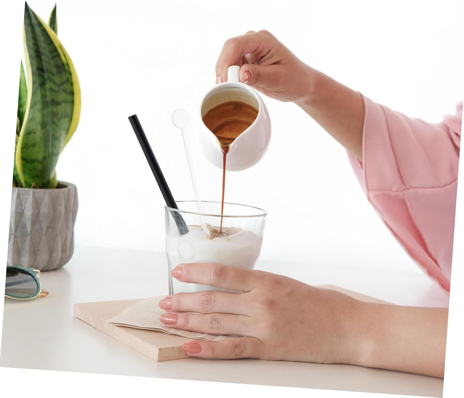 100pcs Long Stirring Spoon for Drinks Single Use Stirrer Sticks Bar Coffee Tea Stirrers