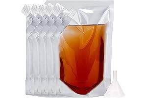 Concealable Flasks Reusable Drinking Bag - 32 Oz - Pack of Five