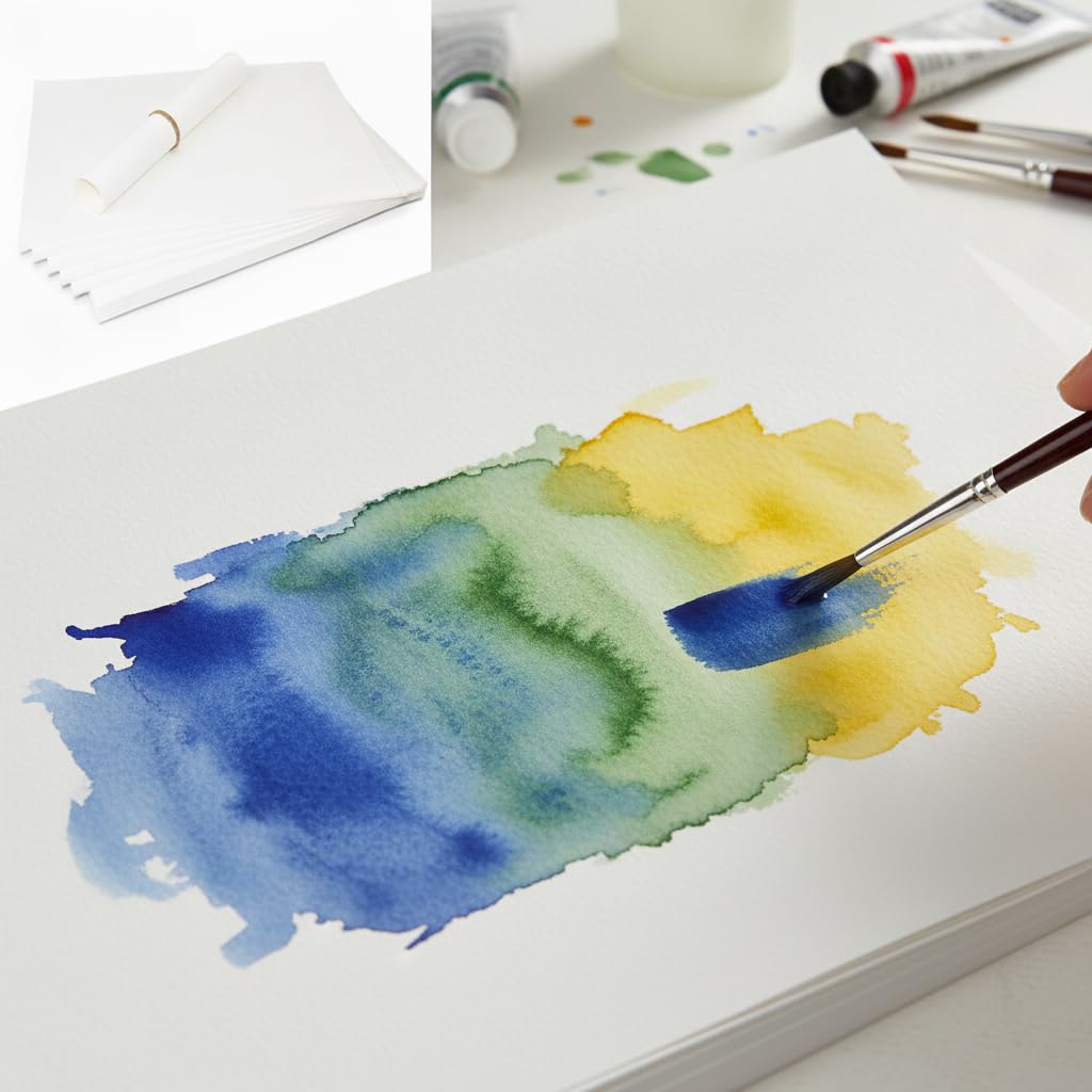 Carta per Acquerello, Doppia Grana Fine, size to 3