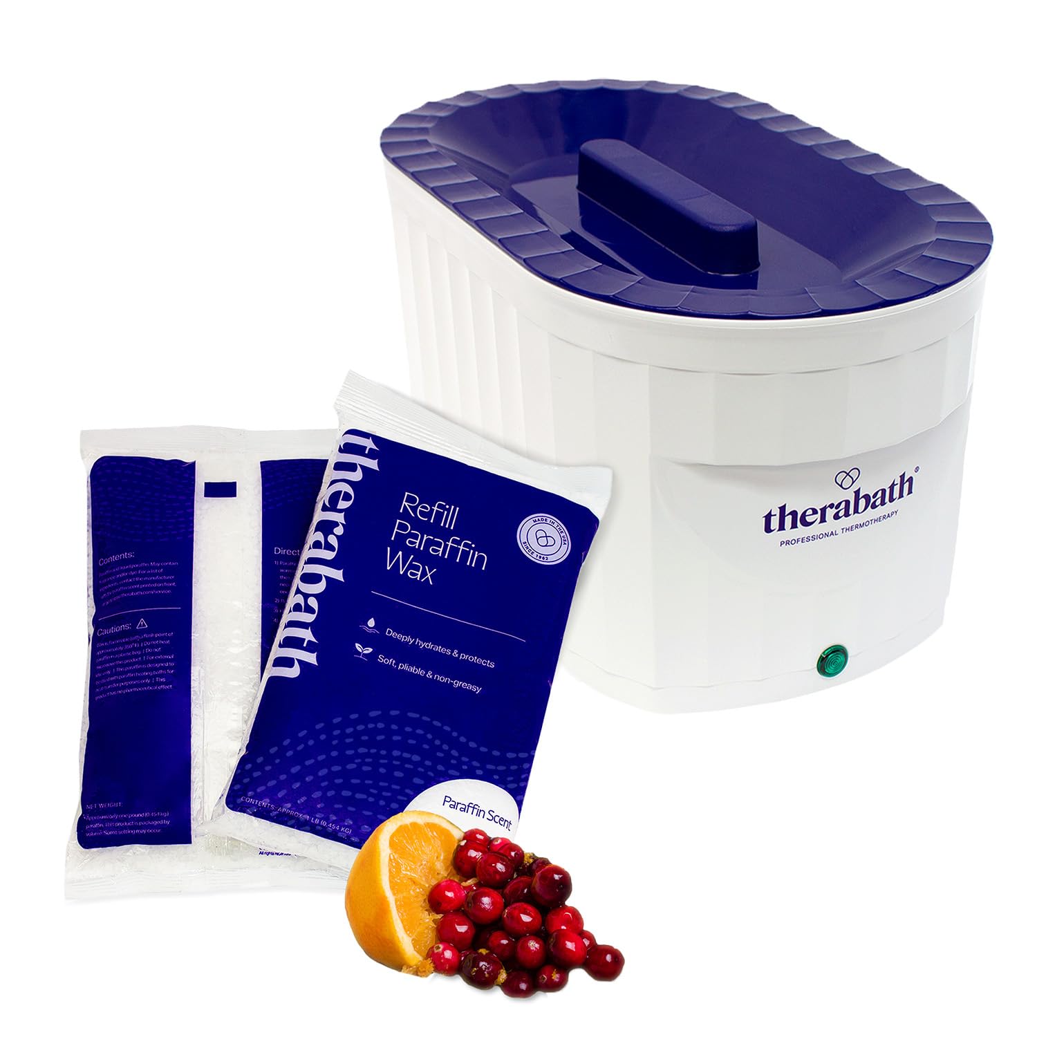 Therabath Professional Thermotherapy TB6 Paraffin Wax Bath - Helps Relieve Arthritis & Muscle Stiffness - Heat Therapy for Hands, Feet, Face & Body - Made in USA - 6 lb. Cranberry Zest