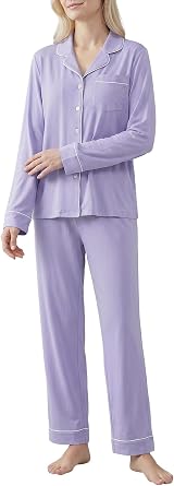 Womens Petite Cotton Pajama Set Petite Length Pjs