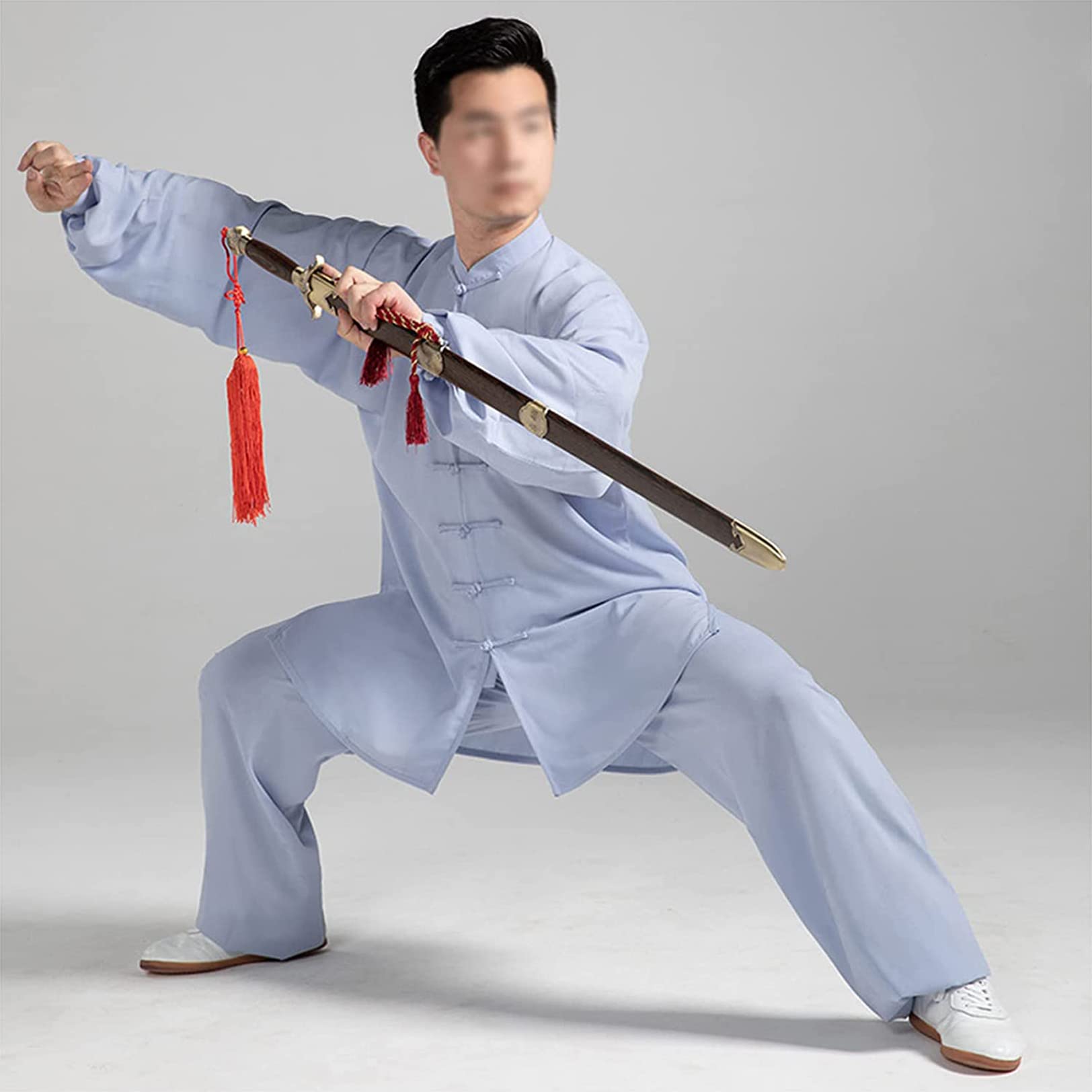 Tai Chi Uniforms Unisex Cinese Wing Chun Kung Fu Uniforme di Seta di Cotone e Lino Arti Marziali Abiti Tai Chi Abbigliamento Tradizionale Tai Chi per Il Tuo Esercizio di Tai Chi