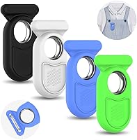 Vista 8 de Funda para Galaxy SmartTag2 con pasador invisible, funda protectora completa de silicona suave antideslizante para Samsung Galaxy Smart Tag 2