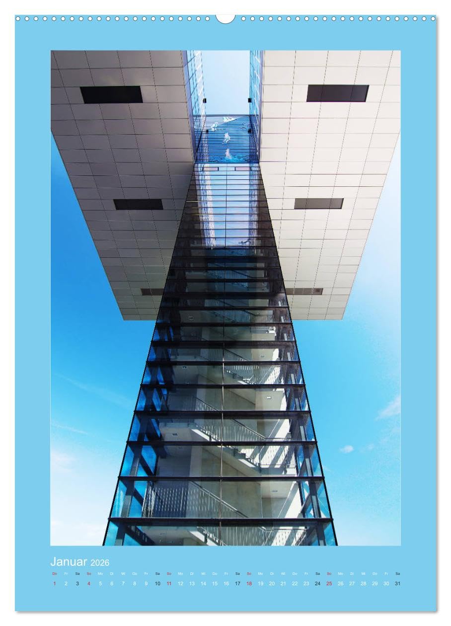 High-Tech-Architektur (hochwertiger Premium Wandkalender 2026 DIN A2 hoch), Kunstdruck in Hochglanz: Bildersammlung von Beispielen der High-Tech-Architektur (CALVENDO Orte)