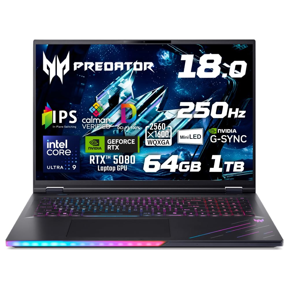Amazon.co.jp: Acer Predator Helios 18 AI Core Ultra 9 290HX Plus
