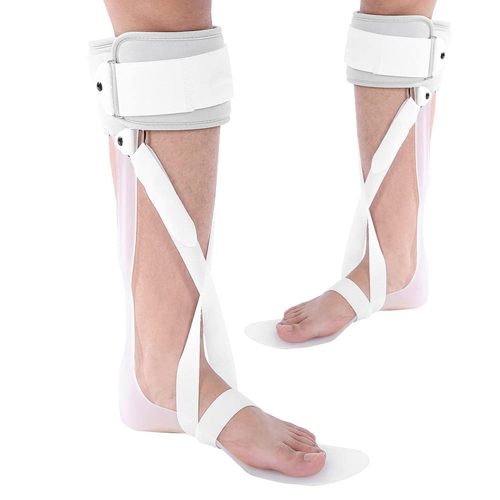Tobillera Ajustable para Tobillo y pie, estabilizador para pie caído para Hombres y Mujeres, Fascitis Plantar, férula Nocturna, tendinitis, Alivio del Dolor de,Right-L