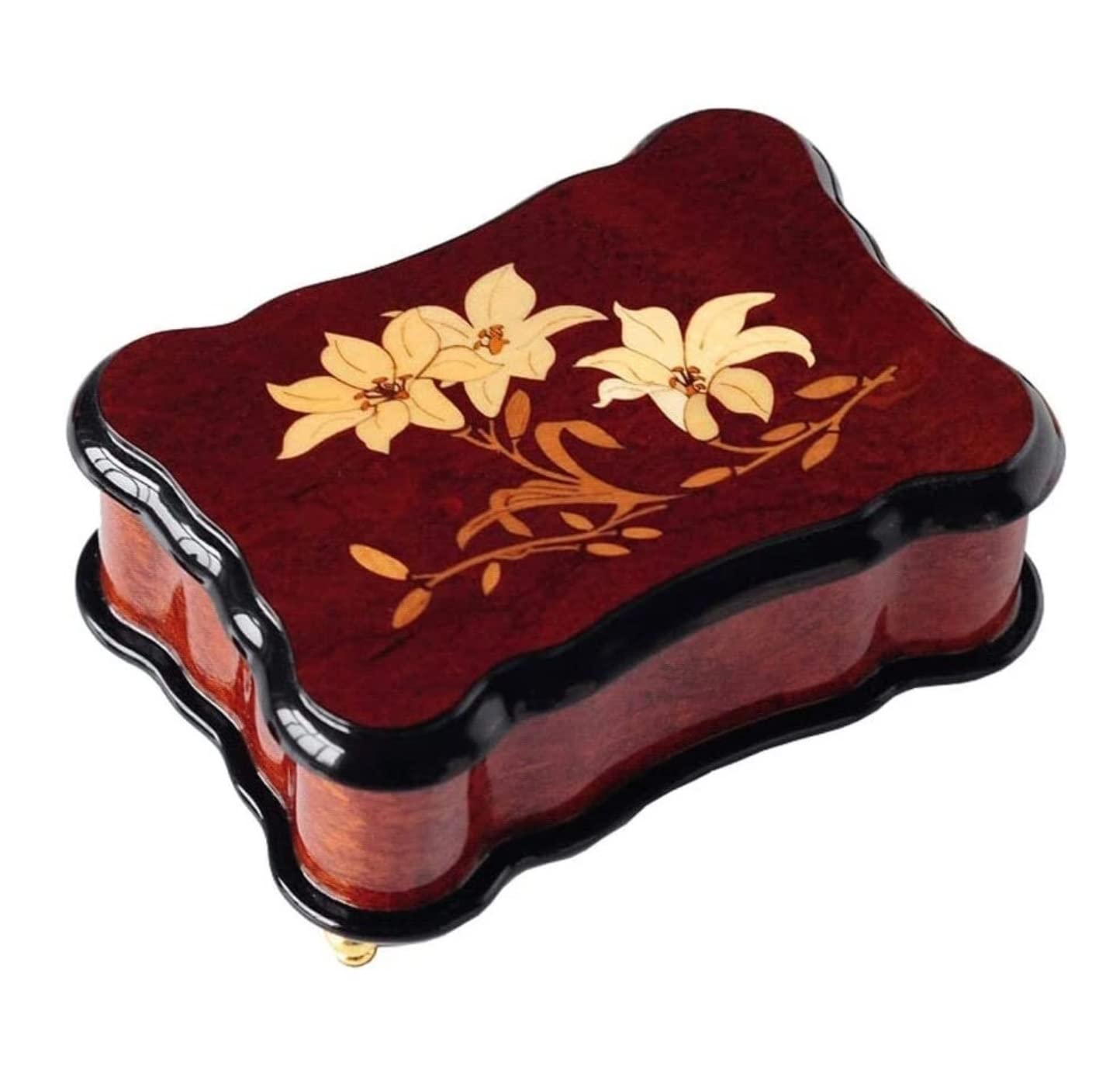 VVABRA Caja de Música Caja de Musica Caja Musical De Madera Flor Pistas Creativas Caja De Música para Decoración De Cumpleaños De Navidad Caja Musical Cajas Musicales