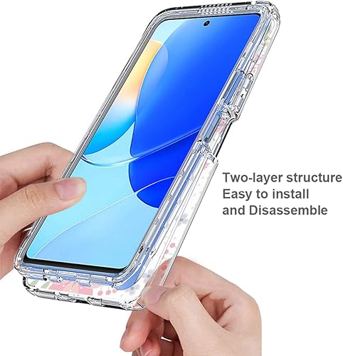 Miniatura 4 de Funda para Nova 9 SE/Honor 50 SE JLN-LX1 con protector de pantalla de vidrio templado, suave 360 cuerpo completo, a prueba de golpes, híbrida,