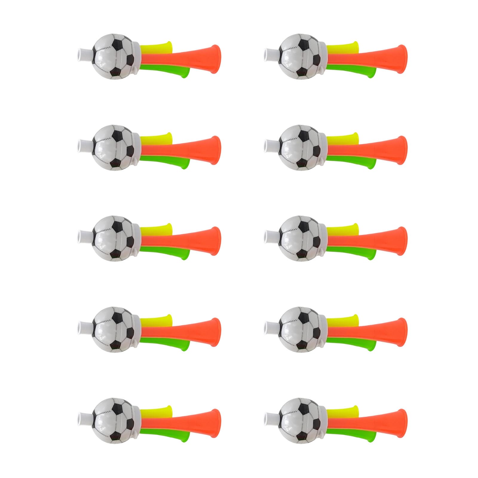 ZEPFJHE Of 10 Colorful Football Horns Random Color Loud Cheering Fan Noise Maker for Sports Event Parties Sports Event Horn