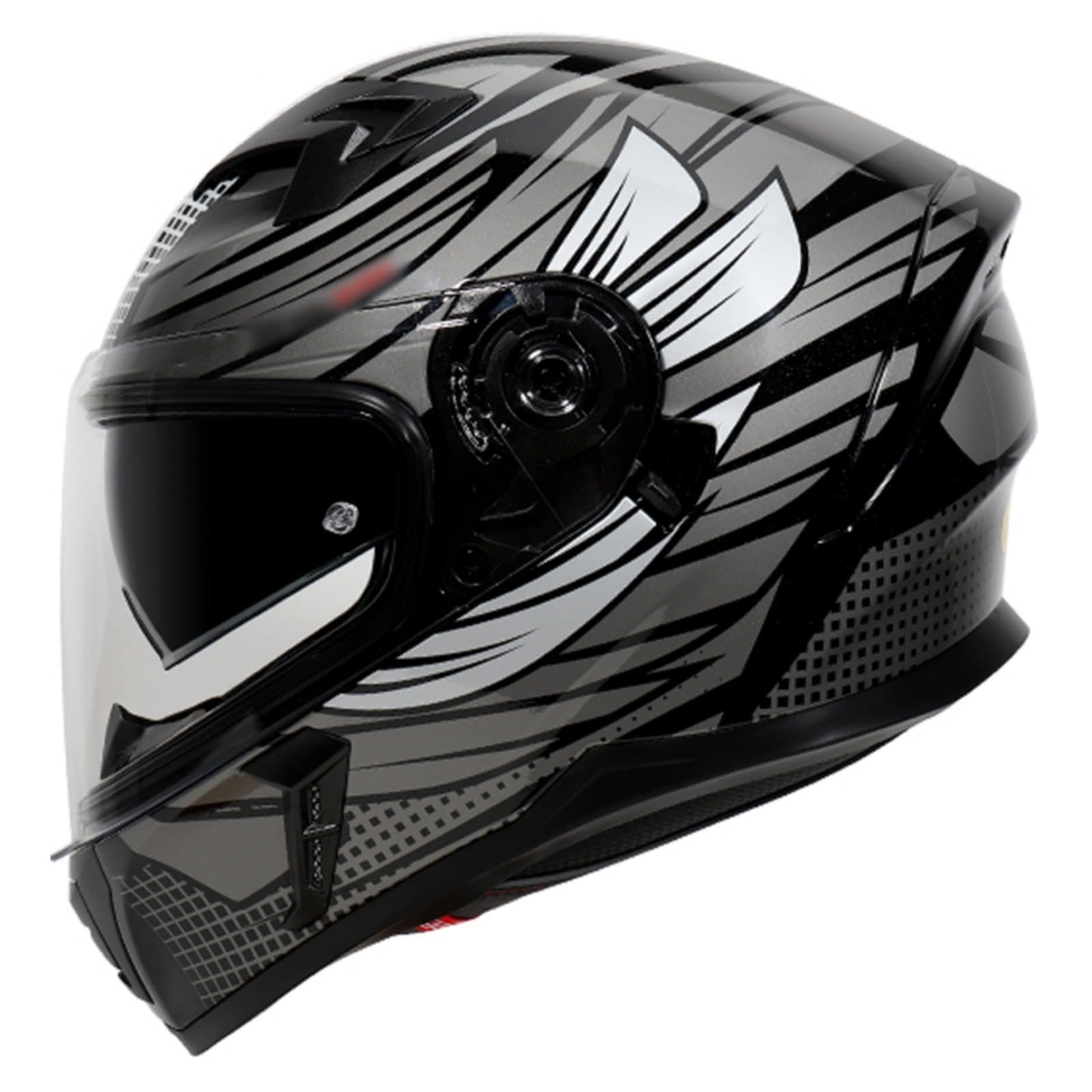 Kask motocyklowy, integralny kask motocyklowy, kask rowerowy z odchylaną osłoną przeciwsłoneczną, unisex, dopuszczony przez ECE 22.06