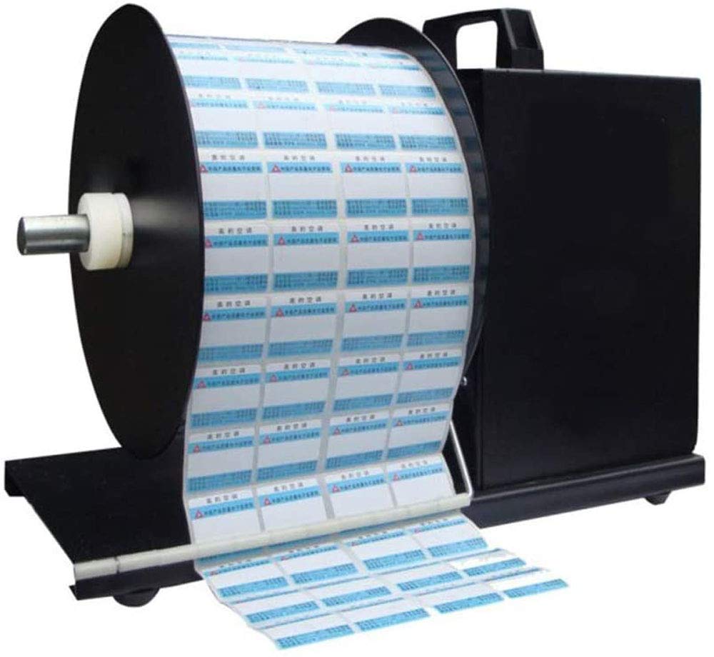 Label Rewinder Automatic Label Rewinding Machine for Barcode Printer 1-15inch/s Bidirectional Automatic Rewind(BSCA8 180mm)