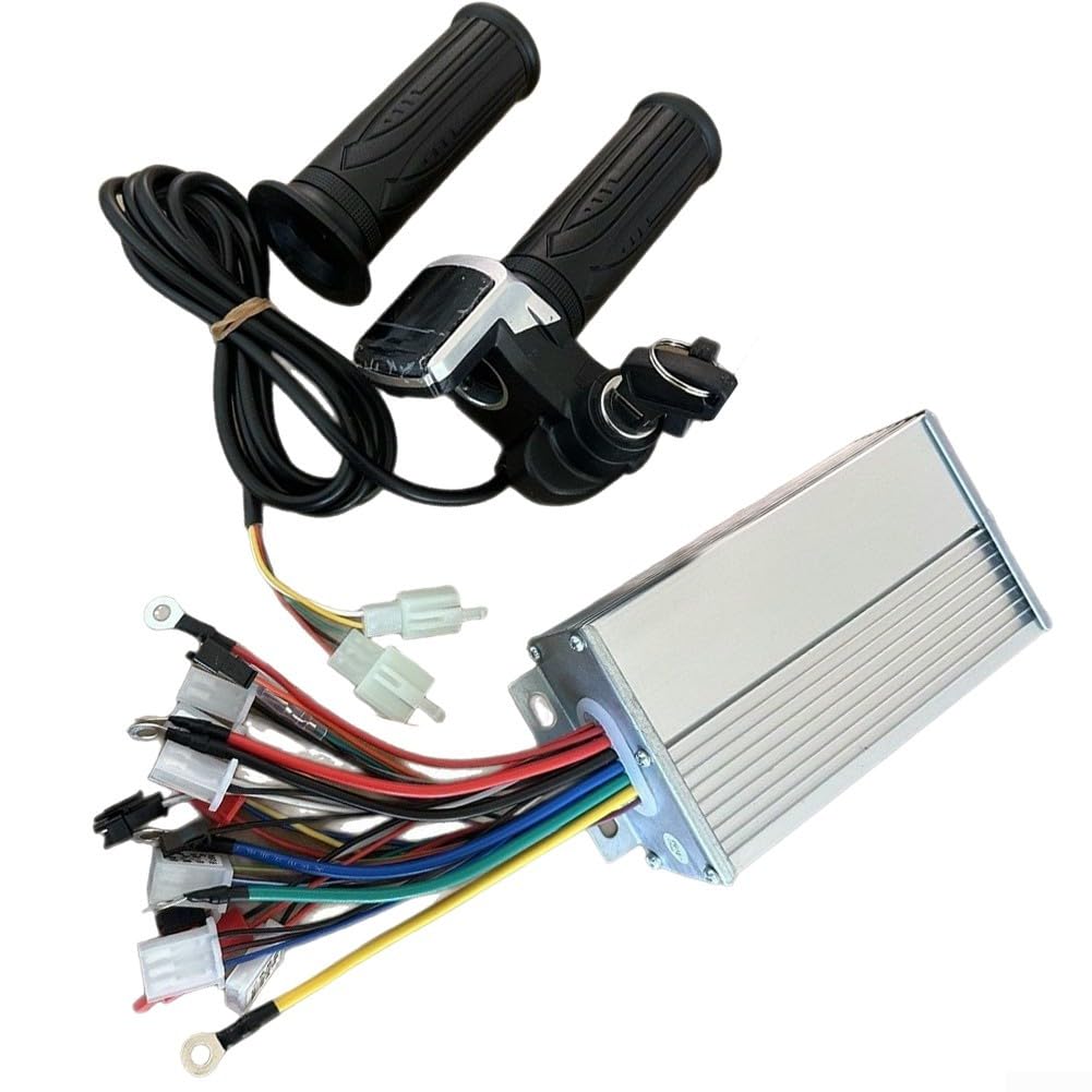 Kit de commande de vélo électrique avec guidon d'accélérateur LCD pour batteries 36 V/48 V/64 V/72 V (48 V64 V72 V)