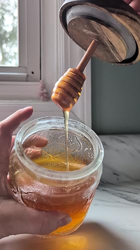 Storage Pot Cruet Spice Honey Jar With Wooden Dipper And Bamboo Lid - China Kitchen Jars And - View #3