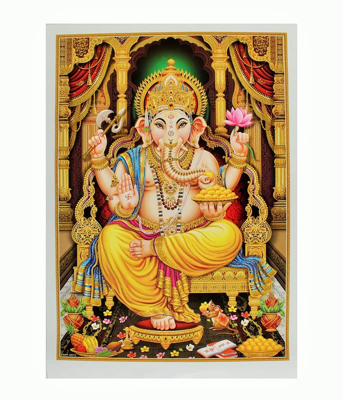 Poster Ganeshji pour coin méditation : créez une ambiance zen avec cette affiche 61x91cm