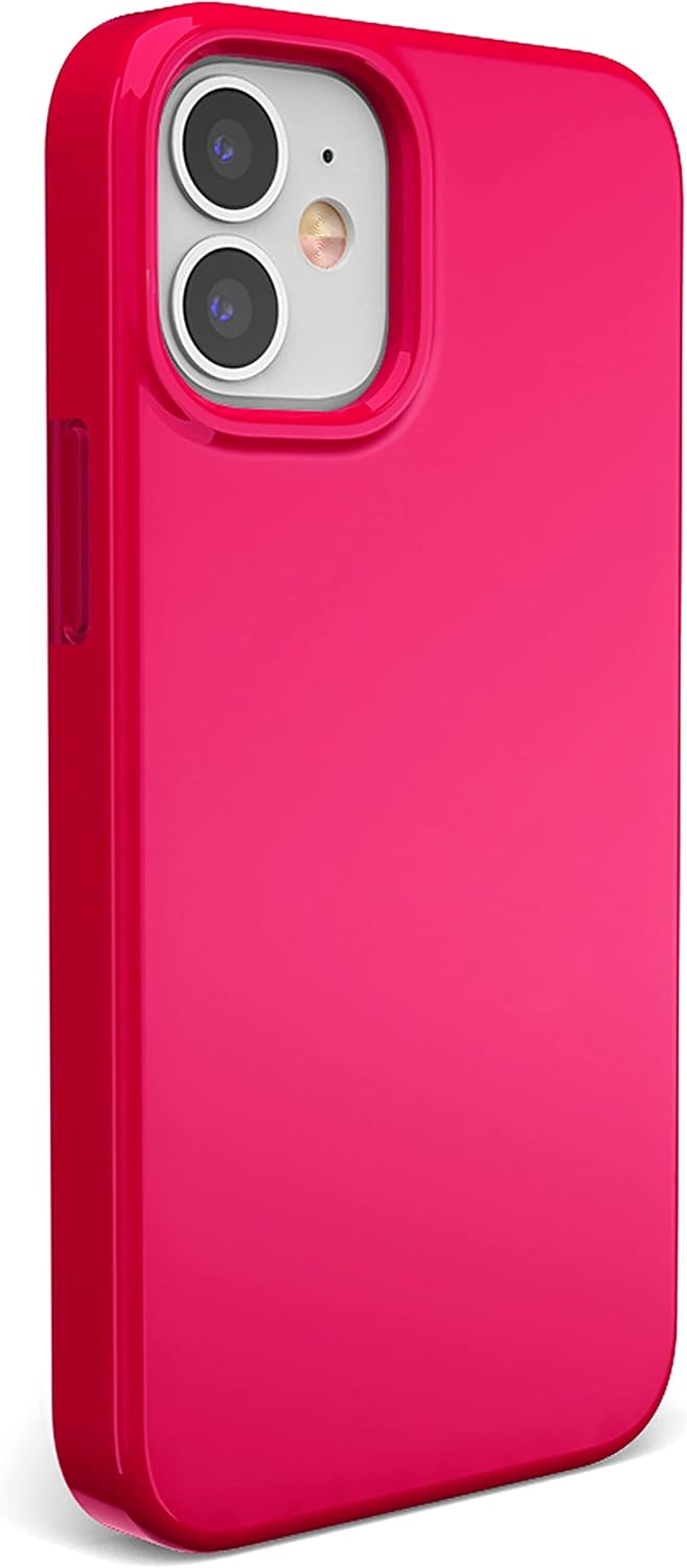 Casely iPhone 11 Case | Think Pink | Solid Neon Pink Case