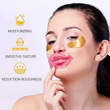 30 Pairs Lip Mask & Eye Mask, Bachelorette Party Favors, Bridesmaid Gifts | Bachelorette Party Accessories, Bridal Shower Gifts, Eye Patches for Puffy Eyes and Dark Circles, Hangover Kit, Bulk Gifts