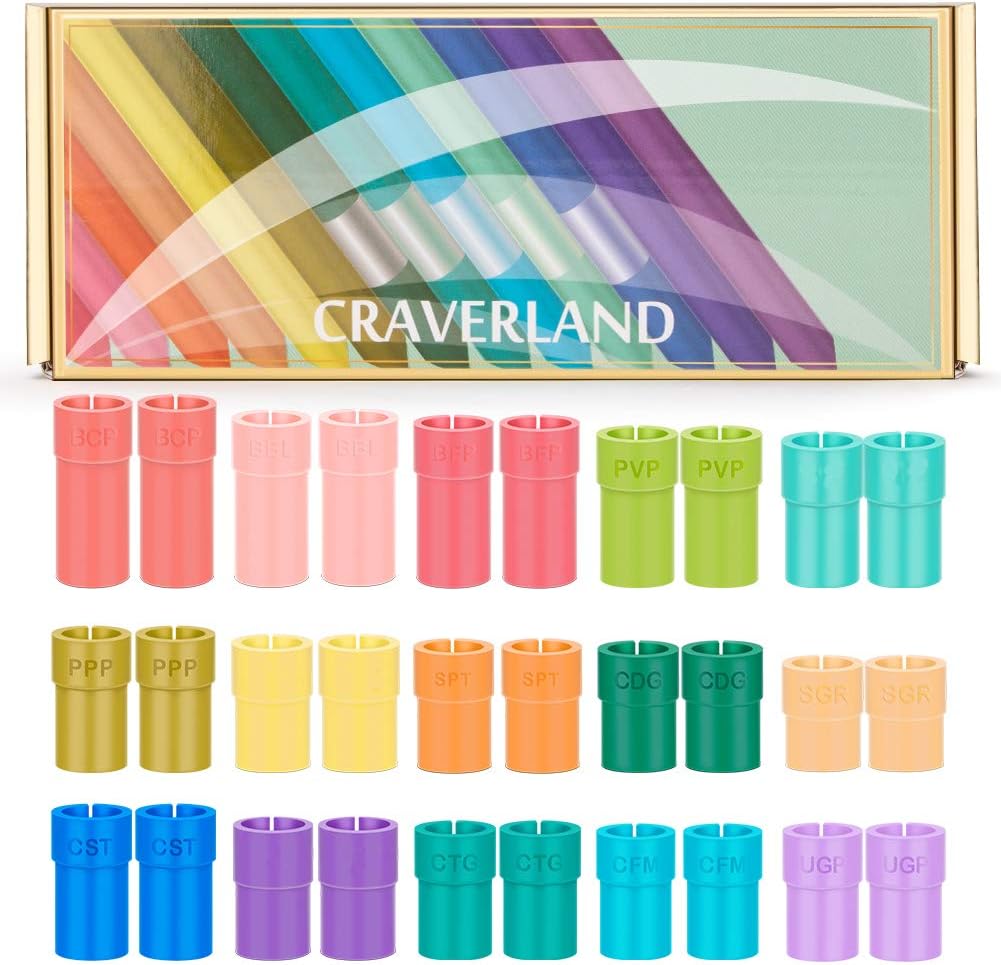 Pen Adapter Set for Cricut - Pen Holders Accessories for Cricut Explore 3 Air Air 2 Maker 3 Maker,Compatible with Sharpie BIC Crayola Papermate Pilot Tombow Gelly Roll Pens(15 Pieces x2)