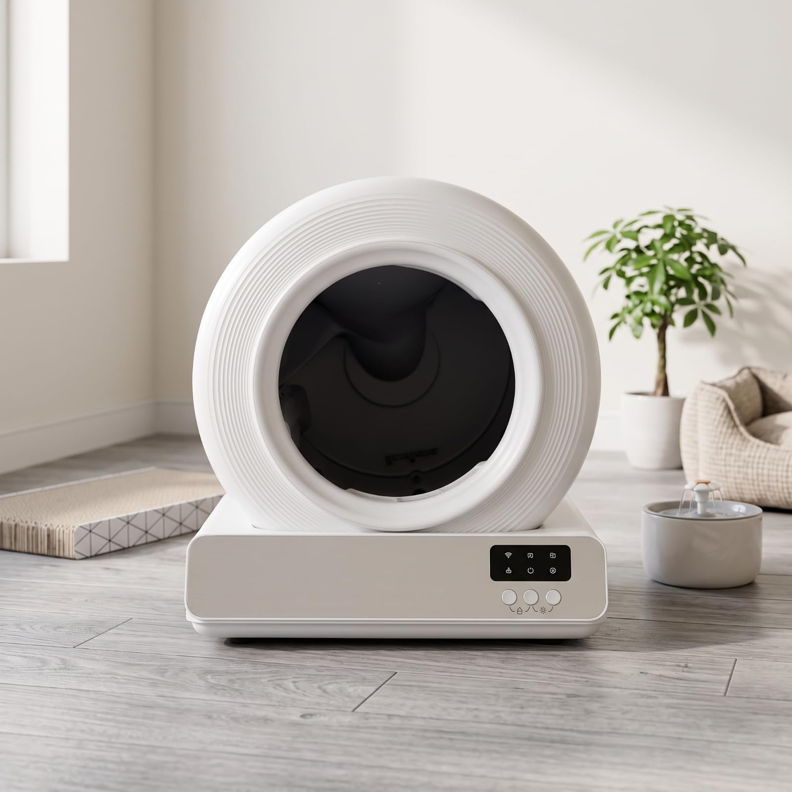 Automatic Litter Cleaner Lettiera Automatica Cassetta Igienica Box Autopulente Robot per Gatti con Pulizia Automatica E Riduzione Odori Materiali