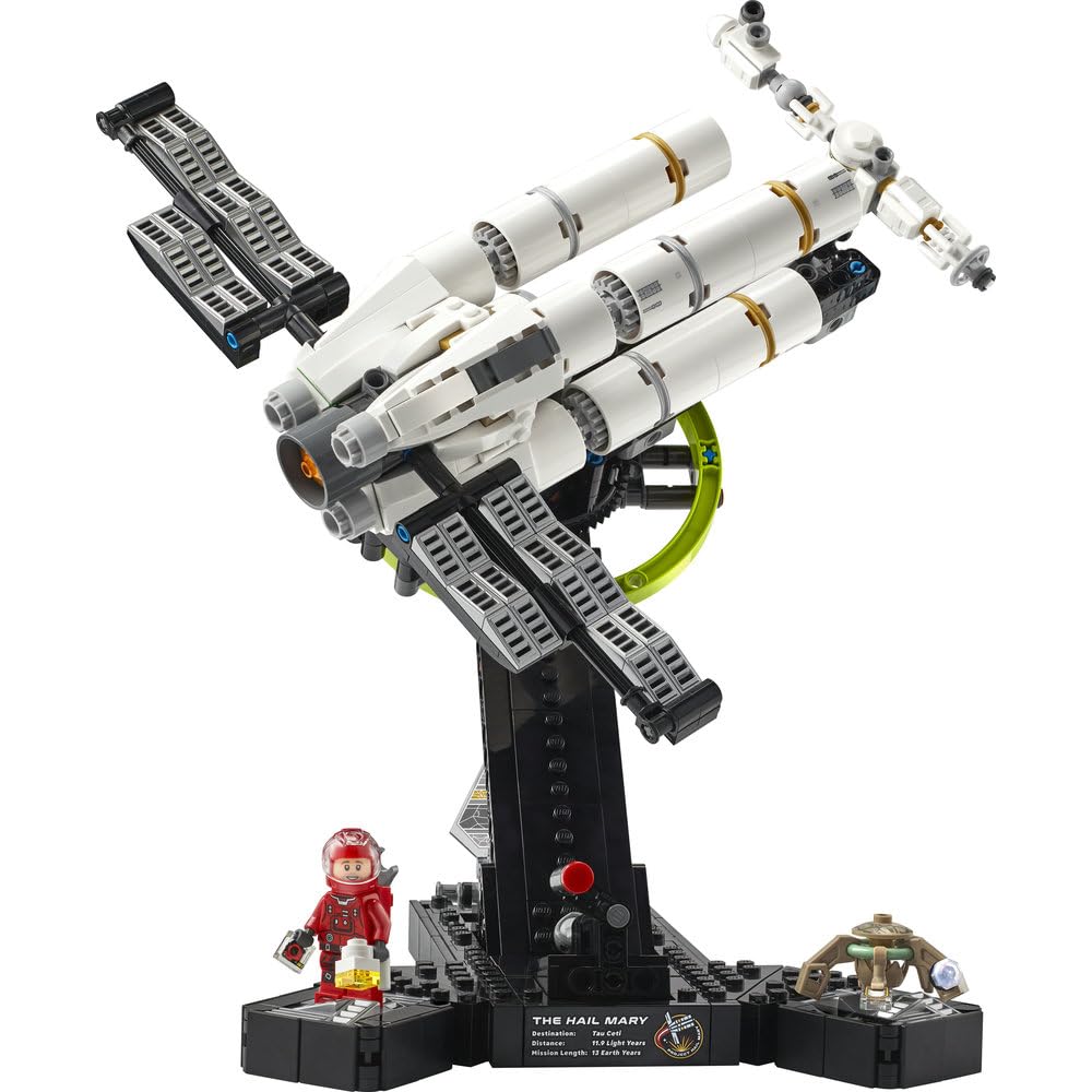 LEGO Icons Projekt Hail Mary, kolekcjonerski zestaw konstrukcyjny, model statku kosmicznego dla dorosłych, ozdoba do domu i biura, pomysł na prezent urodzinowy dla mężczyzny i kobiety 11389