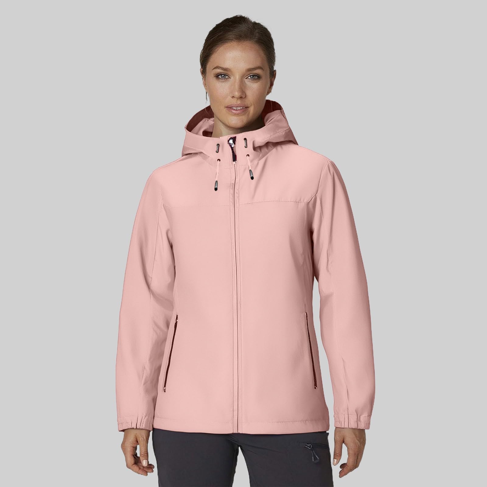 Regenjacken für Damen Wasserdicht Windjacke Motorrad Fahrradjacke